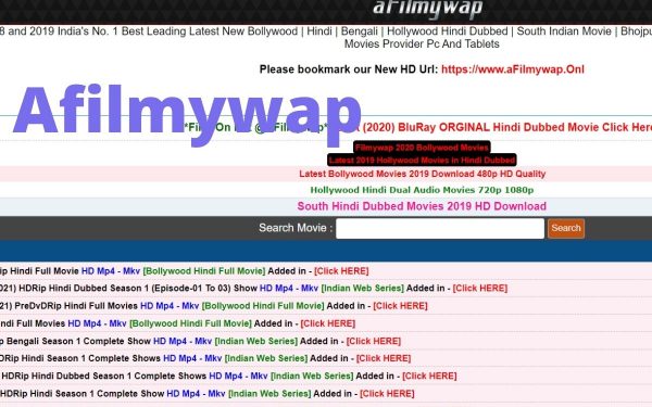 Afilmywap – FREE 1080p Quality Movies From Hollywood, Bollywood, And Tollywood